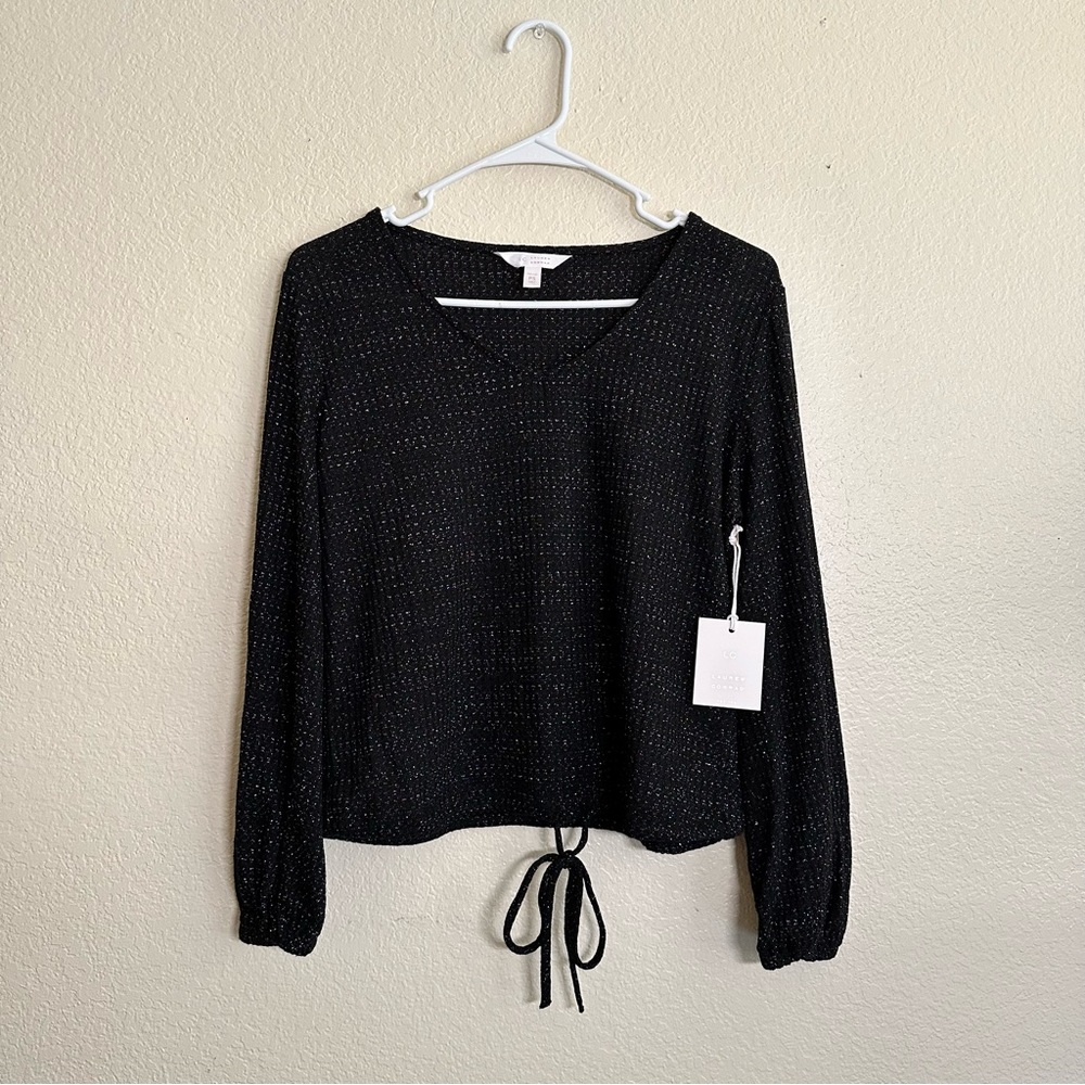 Lauren Conrad Sparkly Longsleeve Blouse